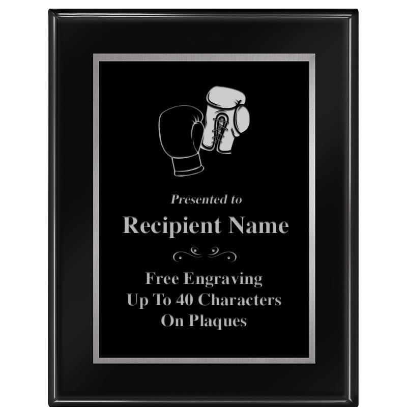 7"X9" GLOSSED EBONY PLAQUE SV