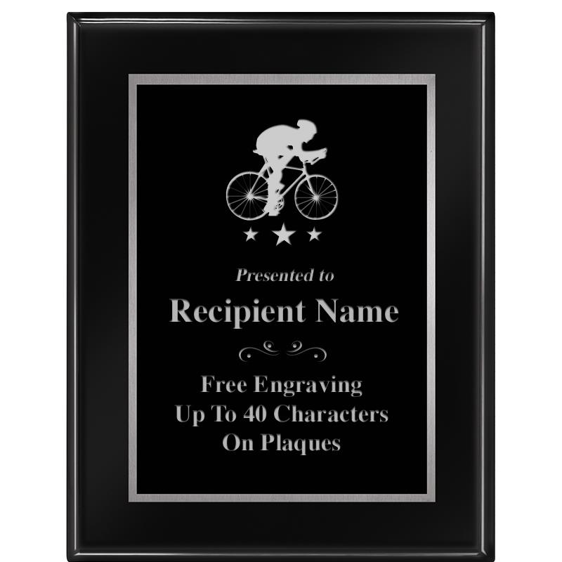 7"X9" GLOSSED EBONY PLAQUE SV