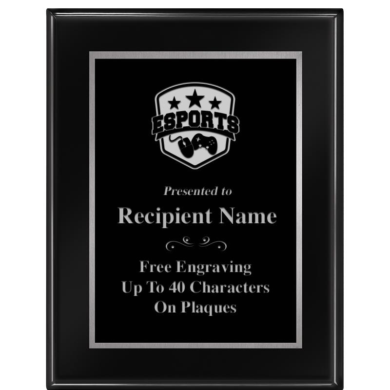 7"X9" GLOSSED EBONY PLAQUE SV