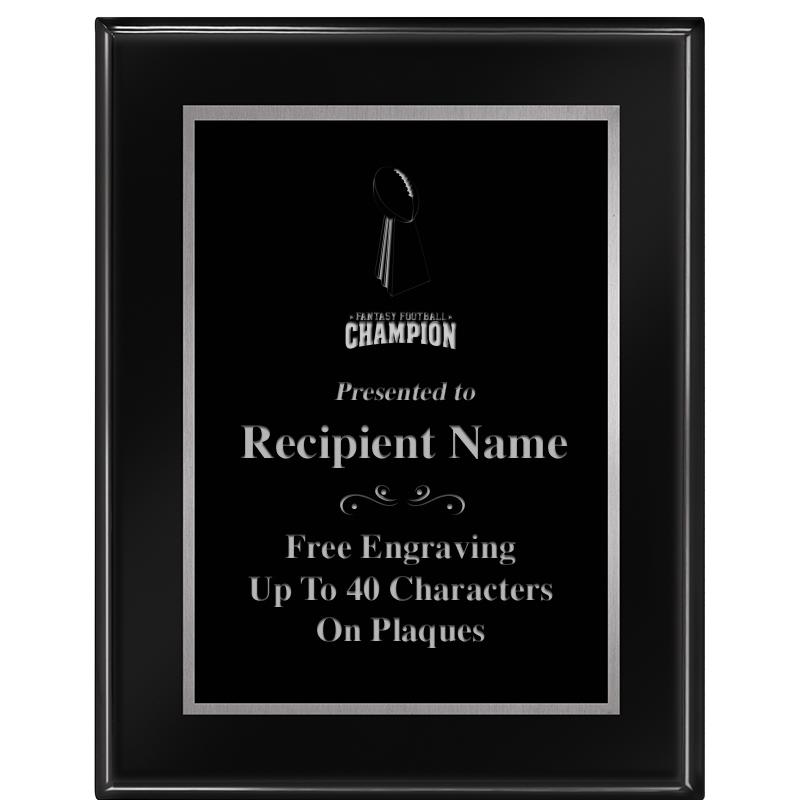 7"X9" GLOSSED EBONY PLAQUE SV