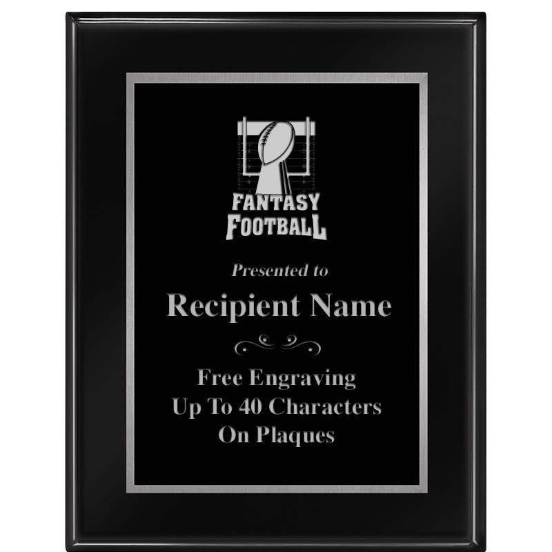 7"X9" GLOSSED EBONY PLAQUE SV