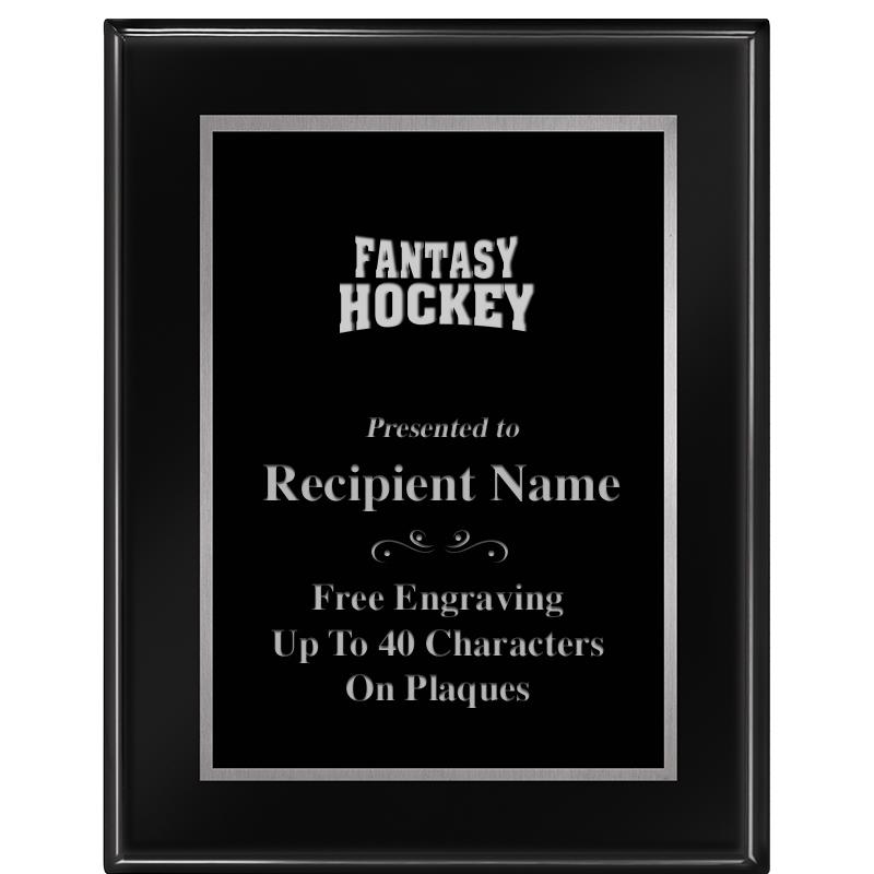 7"X9" GLOSSED EBONY PLAQUE SV