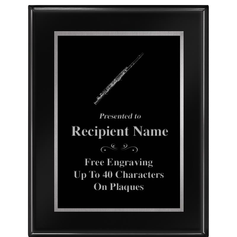 7"X9" GLOSSED EBONY PLAQUE SV