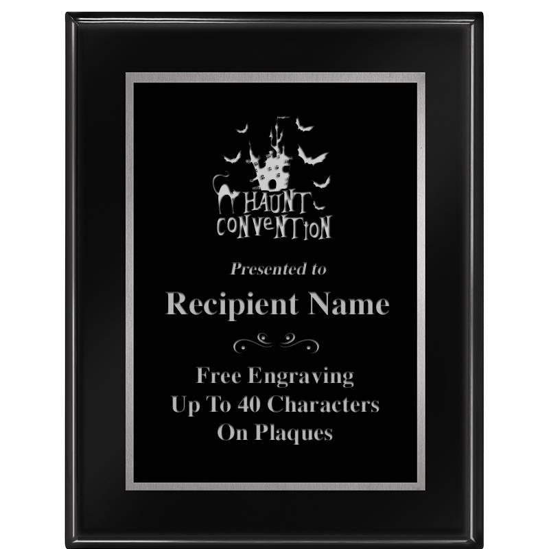 7"X9" GLOSSED EBONY PLAQUE SV