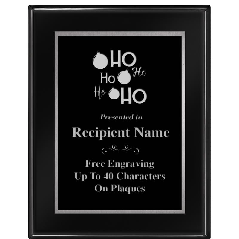 7"X9" GLOSSED EBONY PLAQUE SV