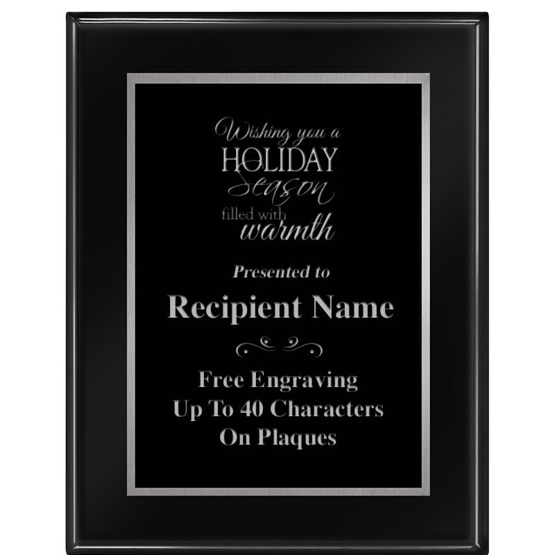 7"X9" GLOSSED EBONY PLAQUE SV