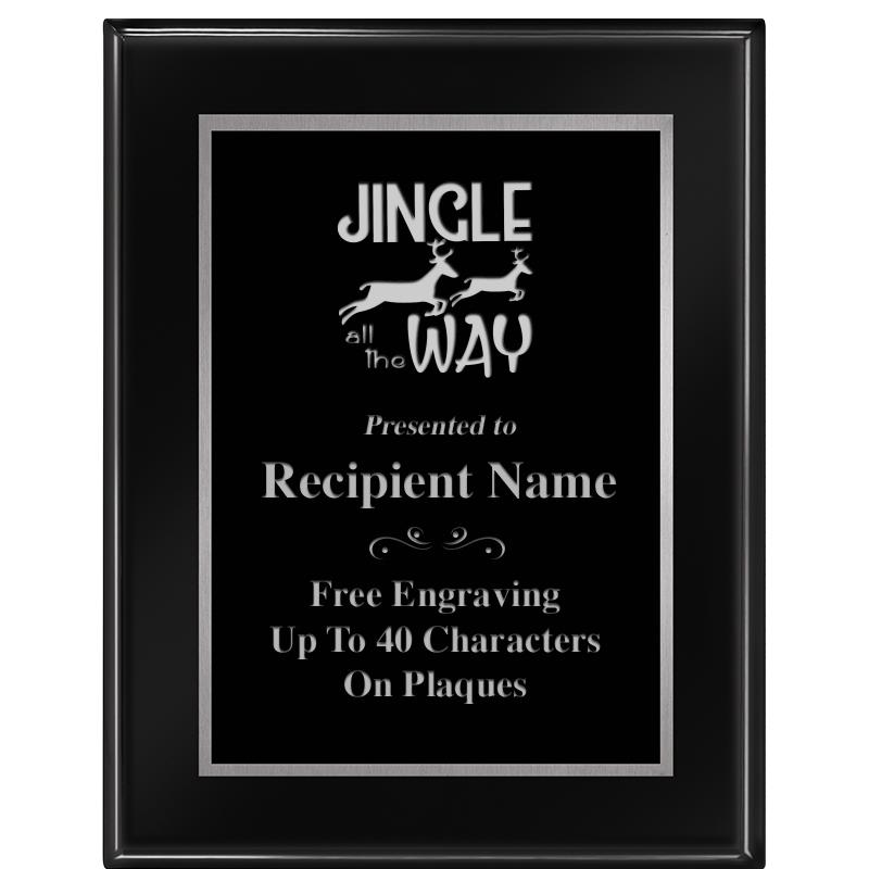 7"X9" GLOSSED EBONY PLAQUE SV