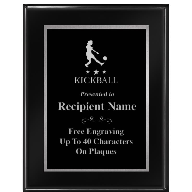 7"X9" GLOSSED EBONY PLAQUE SV