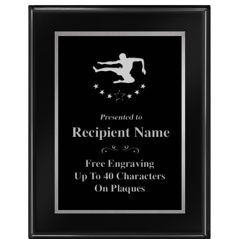 7"X9" GLOSSED EBONY PLAQUE SV