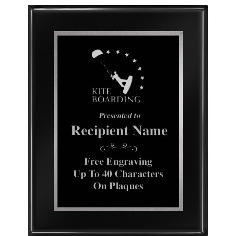 7"X9" GLOSSED EBONY PLAQUE SV