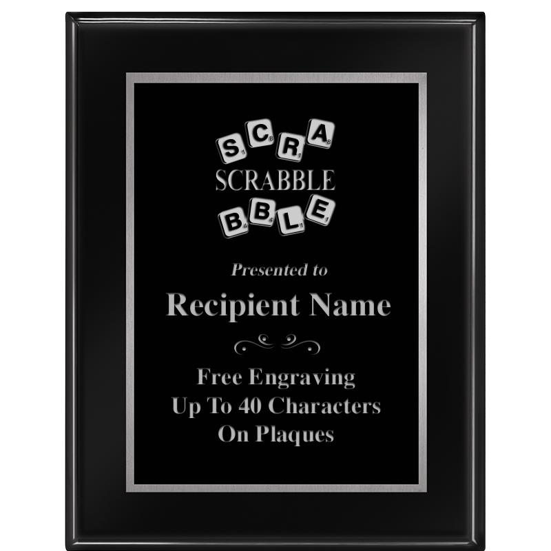 7"X9" GLOSSED EBONY PLAQUE SV