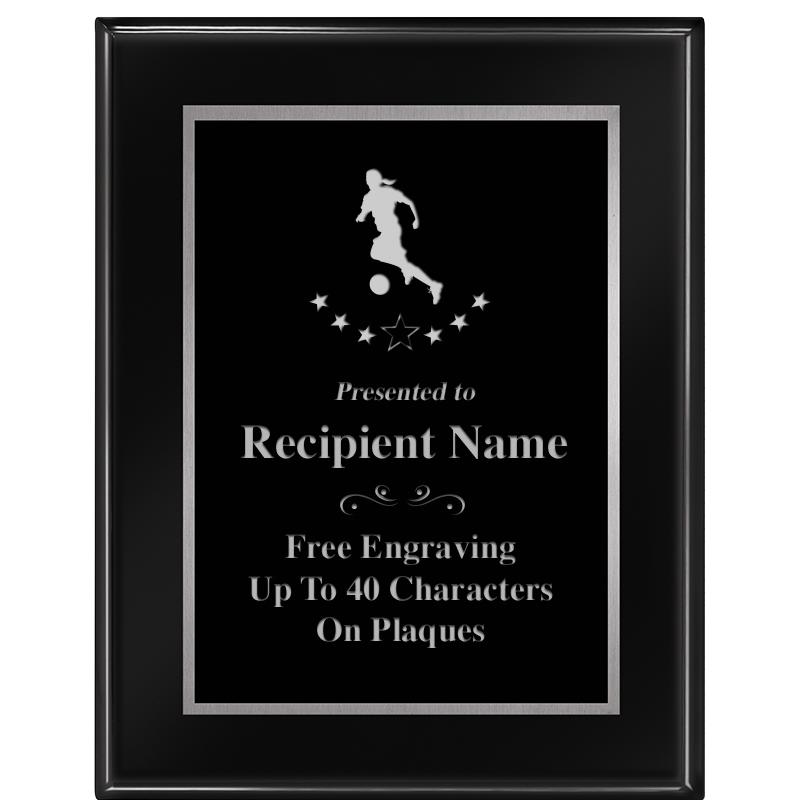 7"X9" GLOSSED EBONY PLAQUE SV