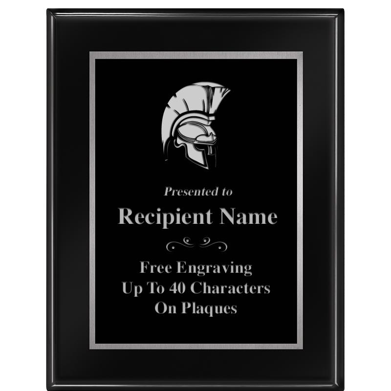 7"X9" GLOSSED EBONY PLAQUE SV