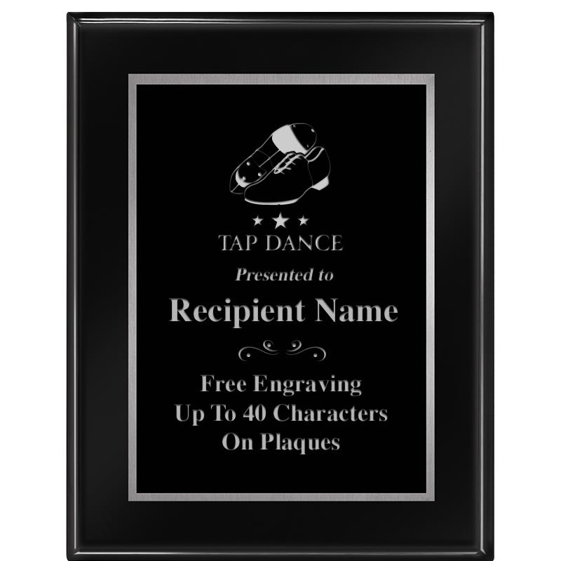 7"X9" GLOSSED EBONY PLAQUE SV