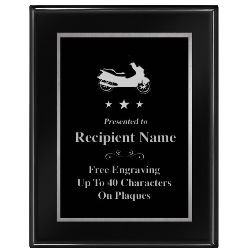 7"X9" GLOSSED EBONY PLAQUE SV