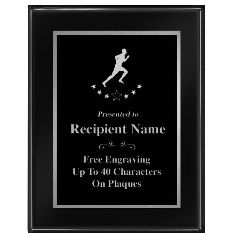 7"X9" GLOSSED EBONY PLAQUE SV