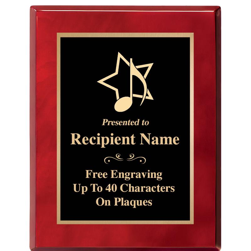 7X9 GOLD TRIM RW PIANO PLQ