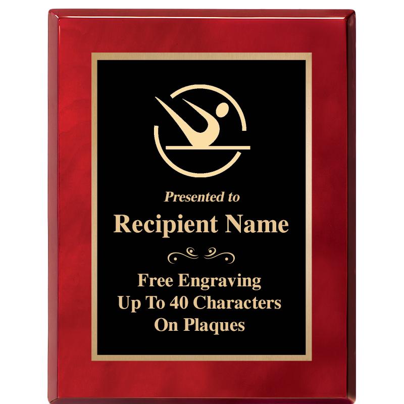 7X9 GOLD TRIM RW PIANO PLQ