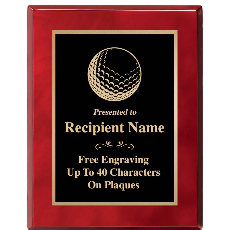 7X9 GOLD TRIM RW PIANO PLQ