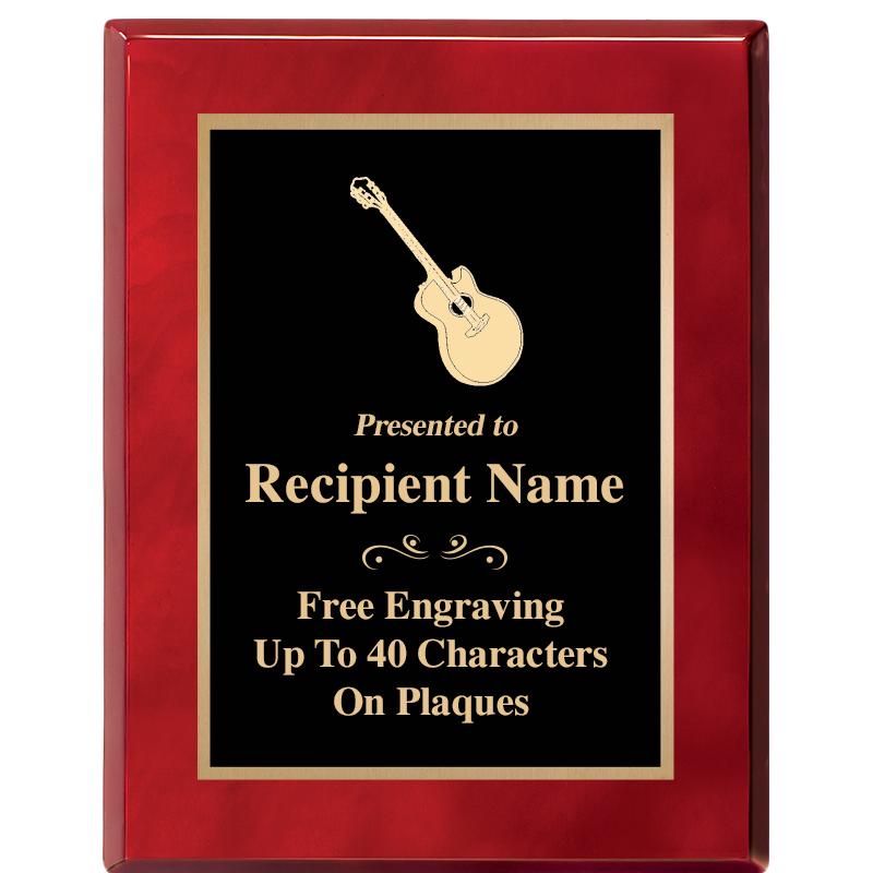 7X9 GOLD TRIM RW PIANO PLQ