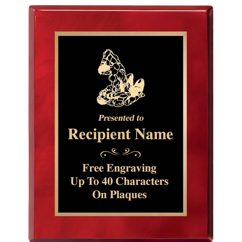 7X9 GOLD TRIM RW PIANO PLQ