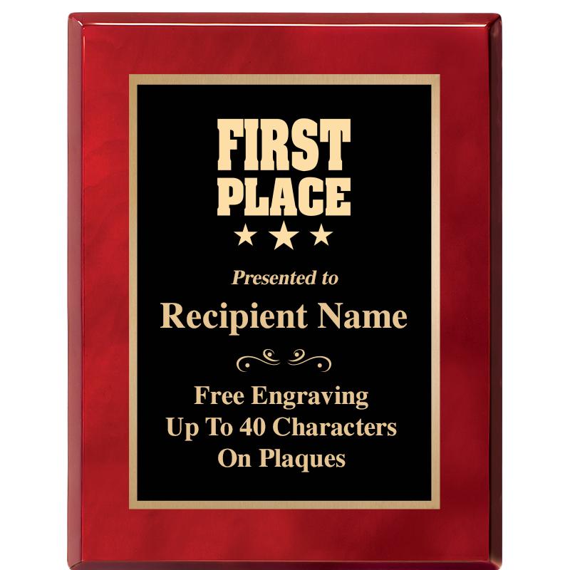 7X9 GOLD TRIM RW PIANO PLQ