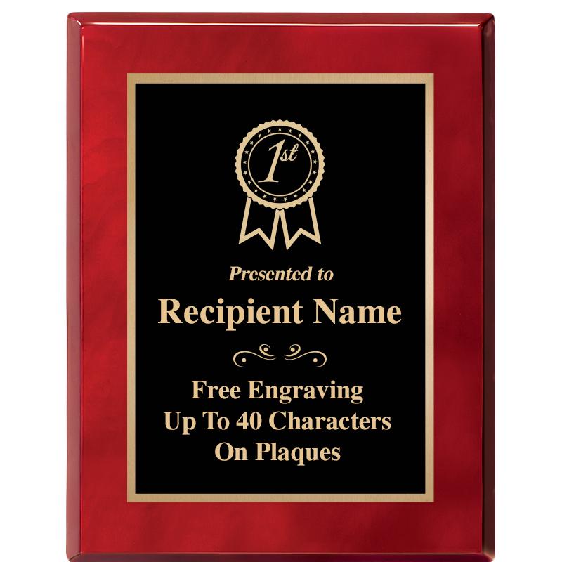 7X9 GOLD TRIM RW PIANO PLQ