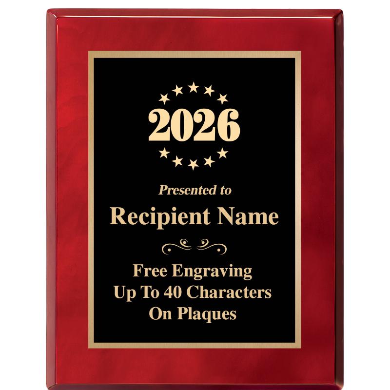 7X9 GOLD TRIM RW PIANO PLQ