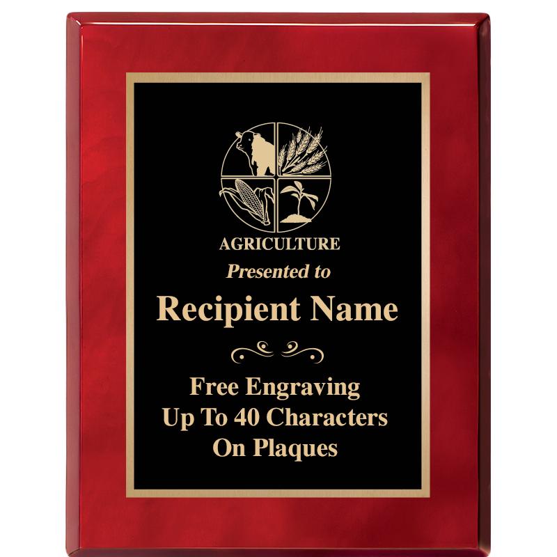 7X9 GOLD TRIM RW PIANO PLQ