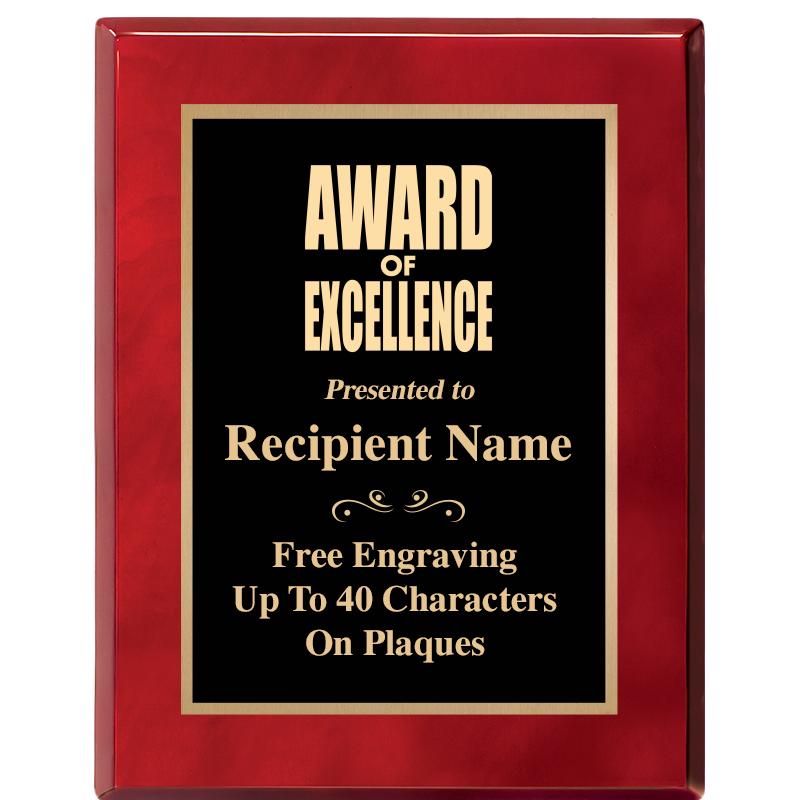 7X9 GOLD TRIM RW PIANO PLQ