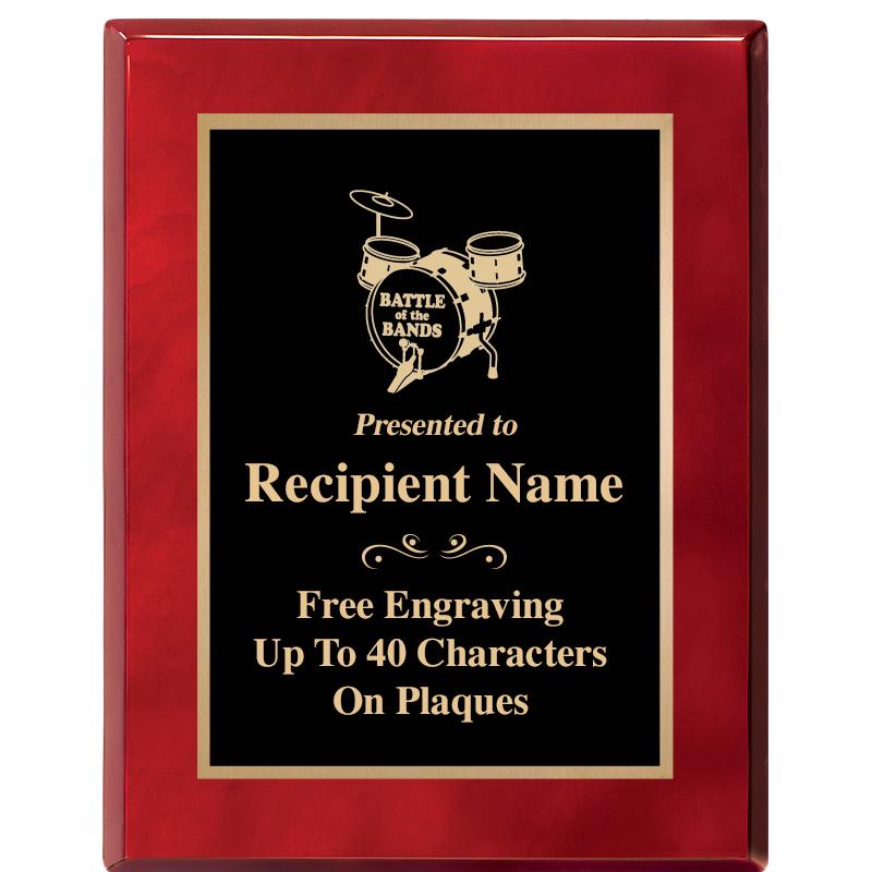 7X9 GOLD TRIM RW PIANO PLQ