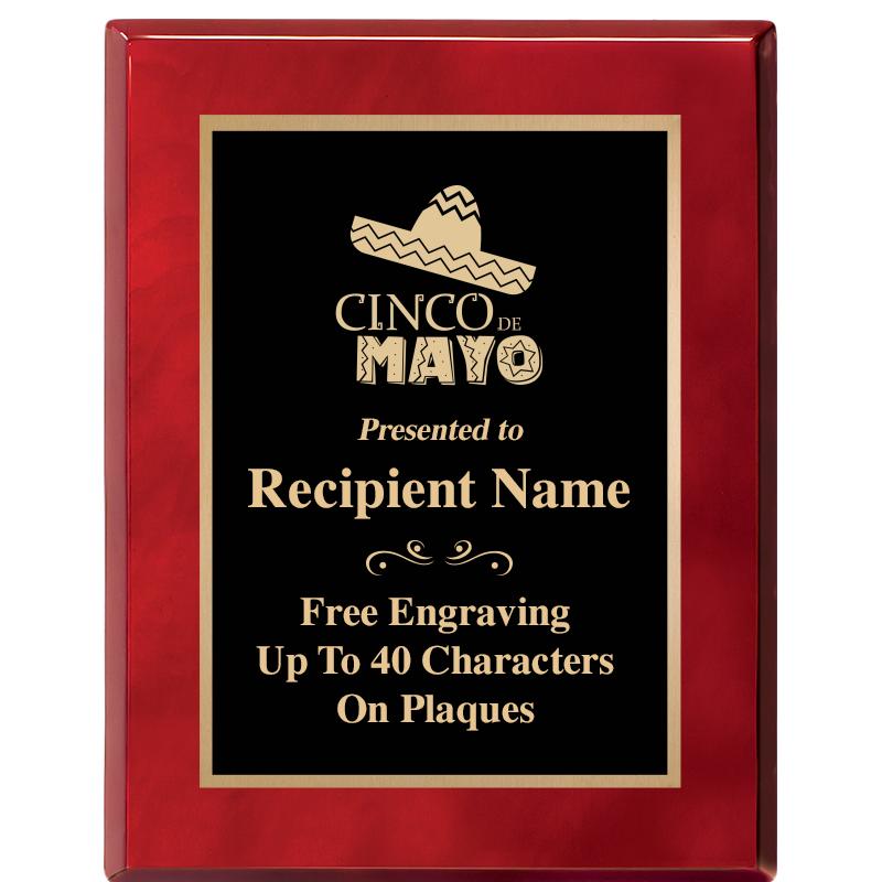 7X9 GOLD TRIM RW PIANO PLQ