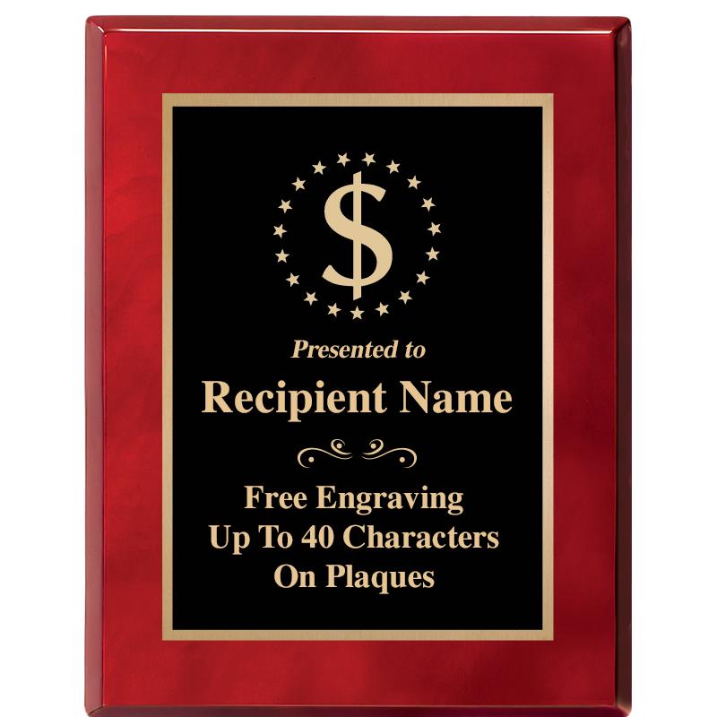 7X9 GOLD TRIM RW PIANO PLQ