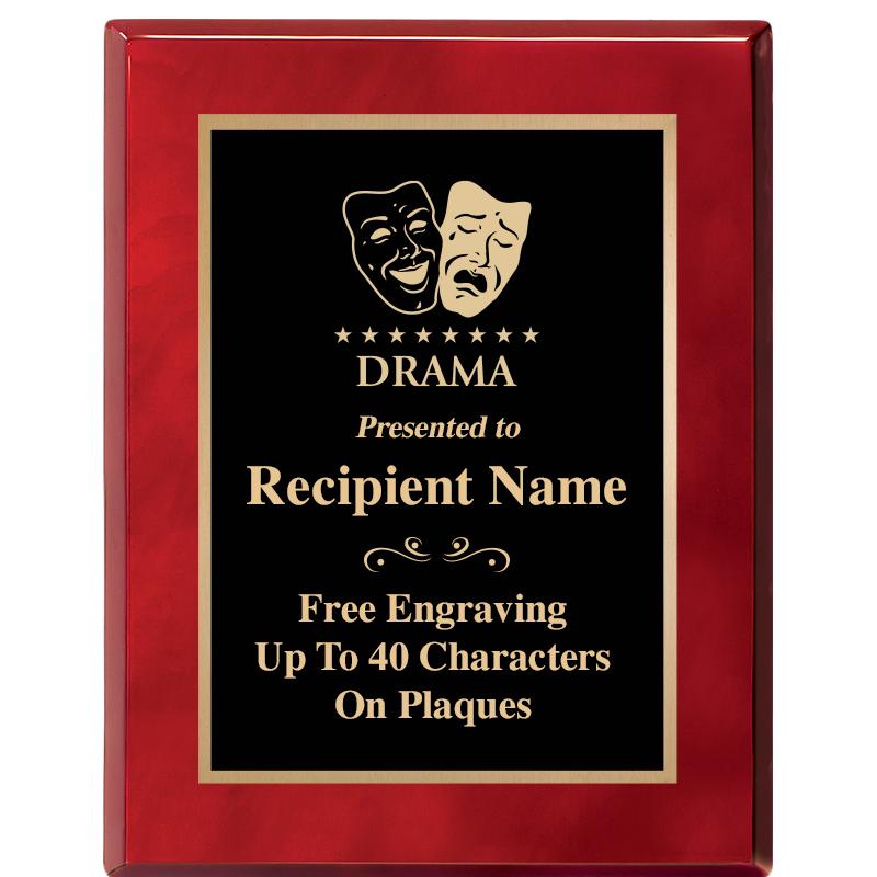 7X9 GOLD TRIM RW PIANO PLQ