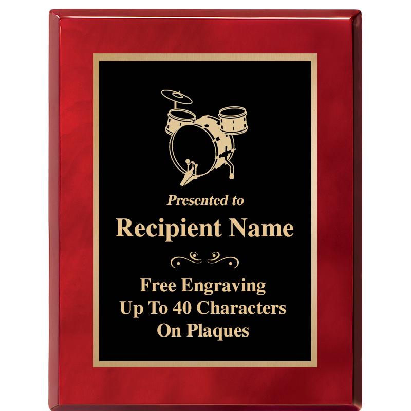 7X9 GOLD TRIM RW PIANO PLQ