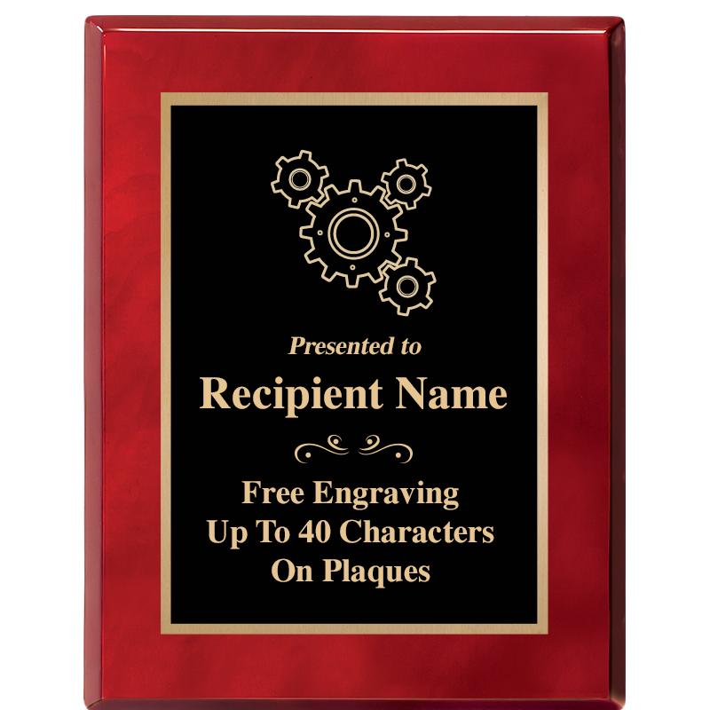 7X9 GOLD TRIM RW PIANO PLQ