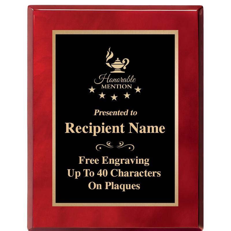 7X9 GOLD TRIM RW PIANO PLQ