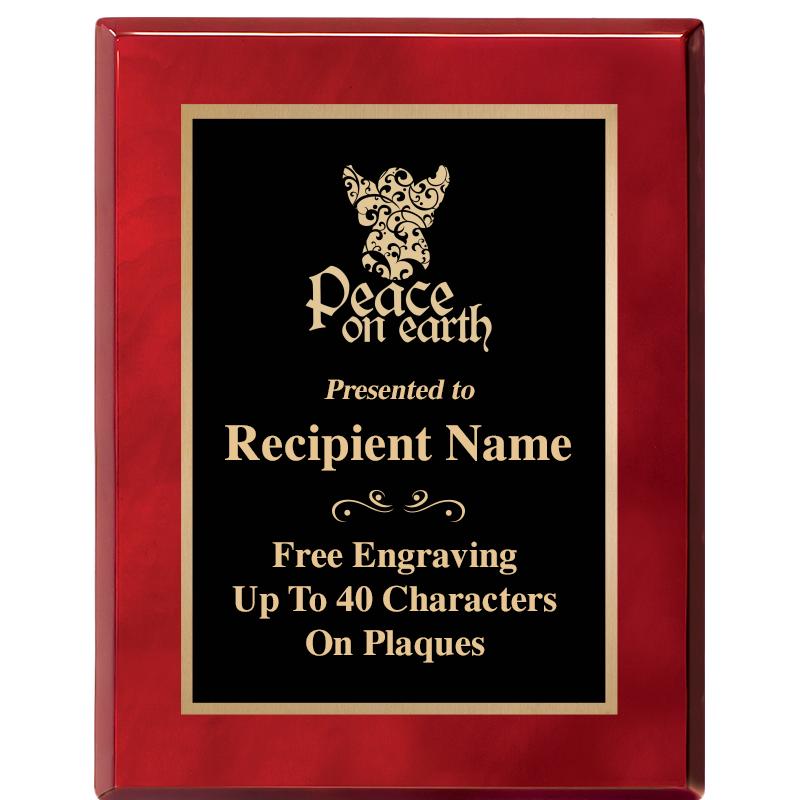 7X9 GOLD TRIM RW PIANO PLQ