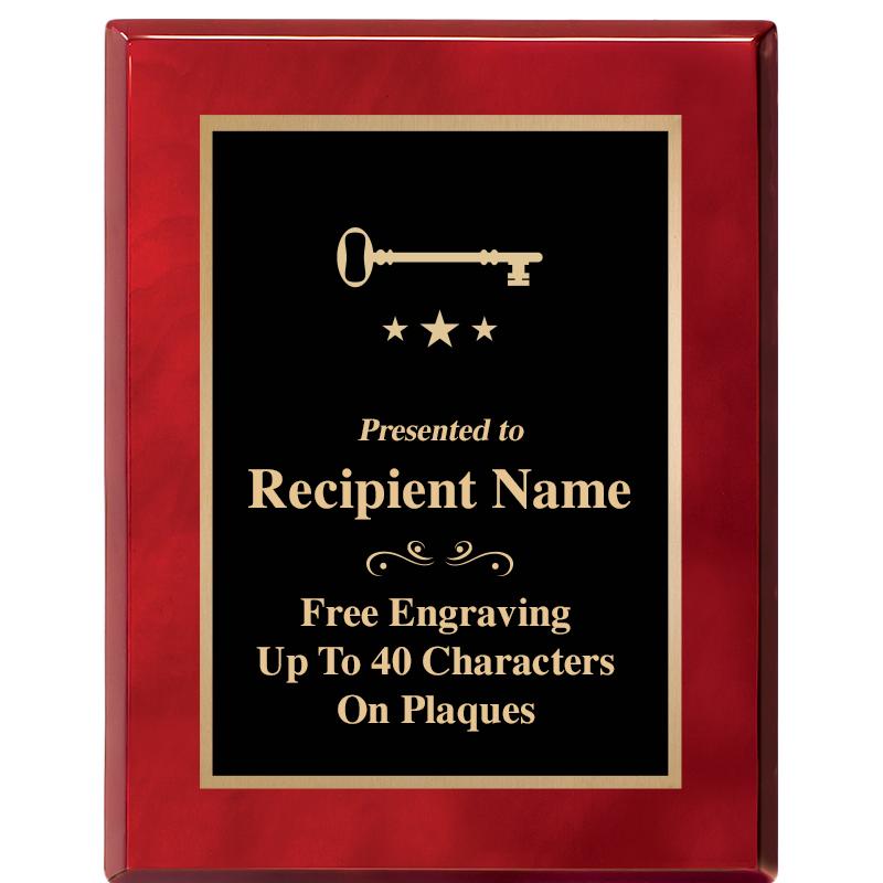 7X9 GOLD TRIM RW PIANO PLQ