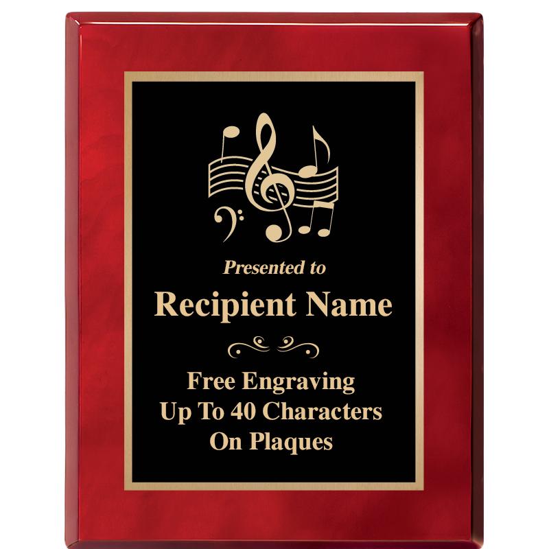 7X9 GOLD TRIM RW PIANO PLQ