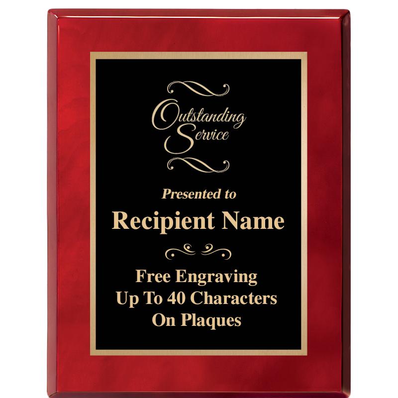 7X9 GOLD TRIM RW PIANO PLQ