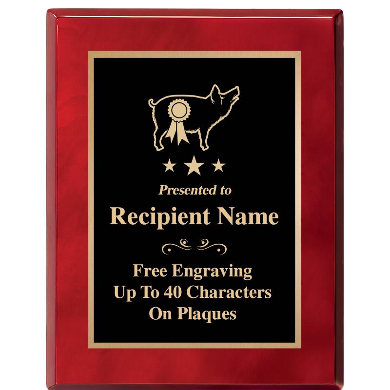 7X9 GOLD TRIM RW PIANO PLQ