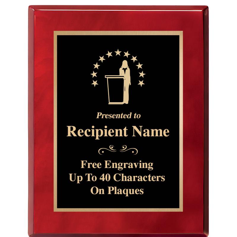 7X9 GOLD TRIM RW PIANO PLQ