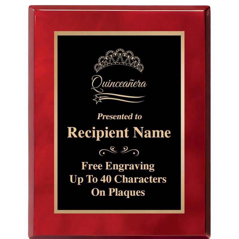 7X9 GOLD TRIM RW PIANO PLQ