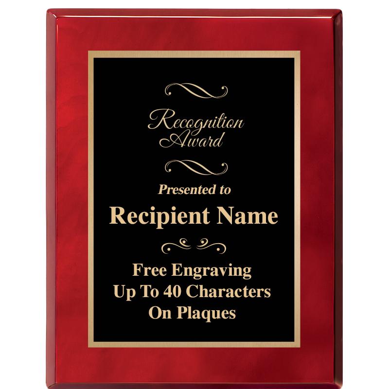 7X9 GOLD TRIM RW PIANO PLQ