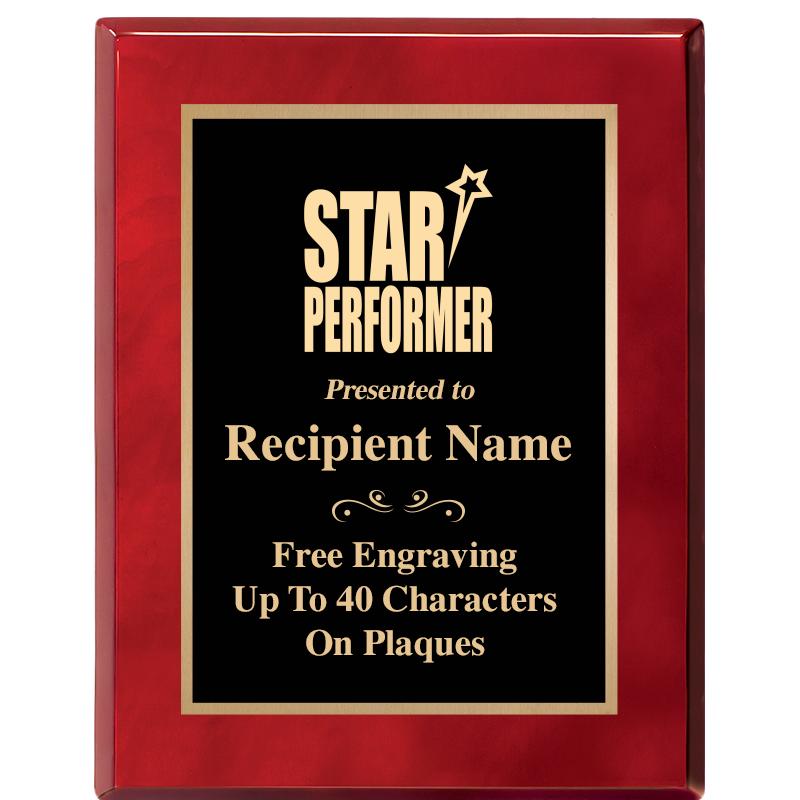 7X9 GOLD TRIM RW PIANO PLQ