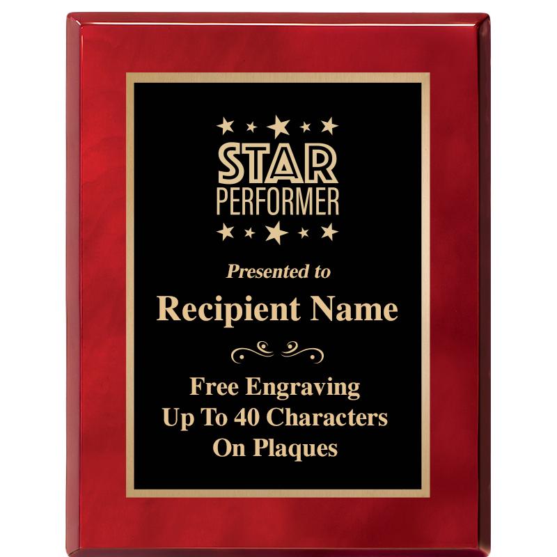 7X9 GOLD TRIM RW PIANO PLQ