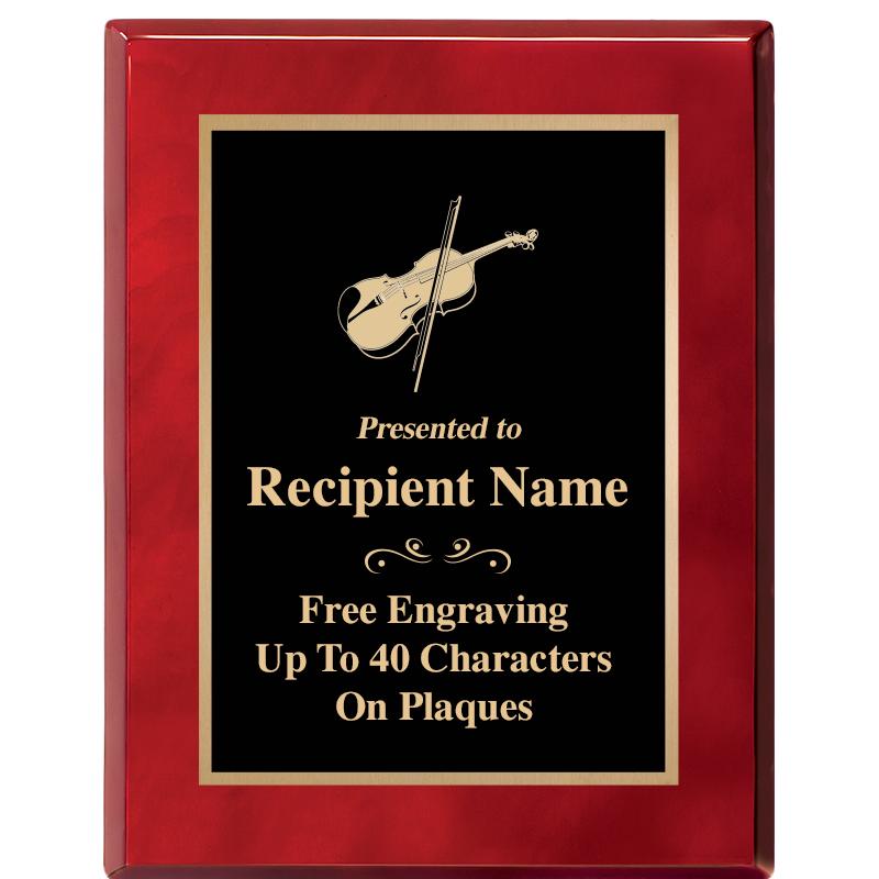 7X9 GOLD TRIM RW PIANO PLQ