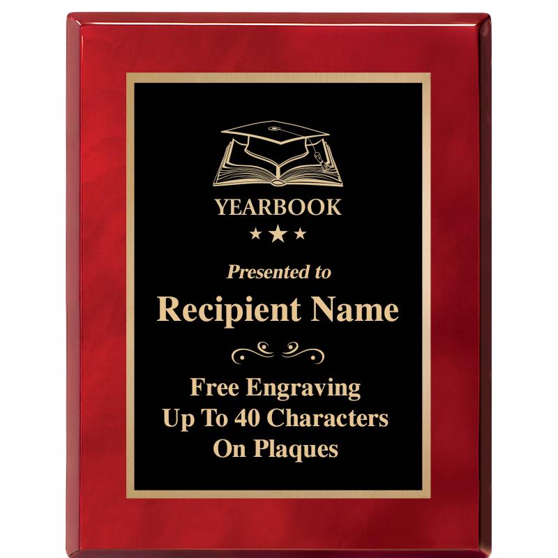 7X9 GOLD TRIM RW PIANO PLQ