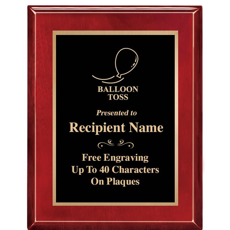 7 X 9 GLOSSED ROSEWOOD PLAQUE